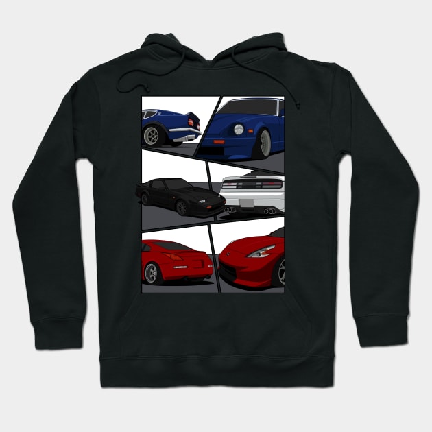 Nissan Z Hoodie by AutomotiveArt